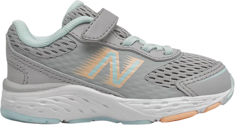 

Кроссовки New Balance 680v6 Bungee Toddler Wide 'Rain Cloud Pale Blue Chill', серый