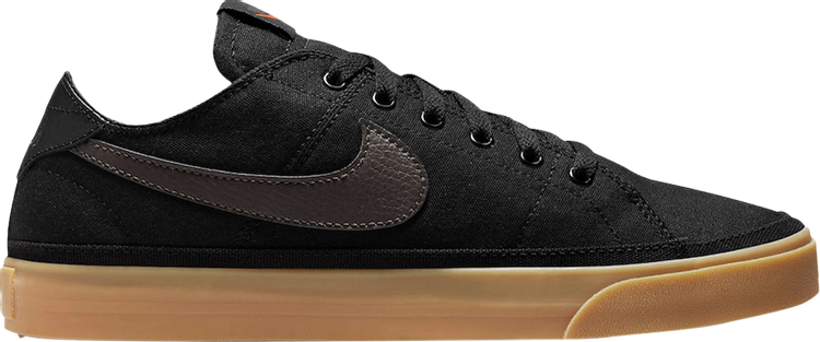 Кроссовки Nike Court Legacy Canvas 'Black Gum', черный - фото