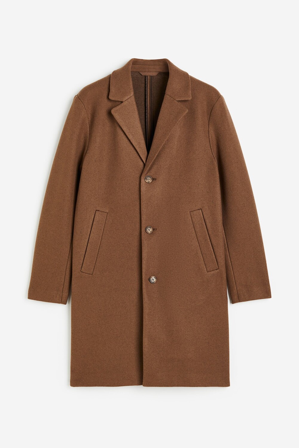 

Пальто H&M Wool-blend, коричневый