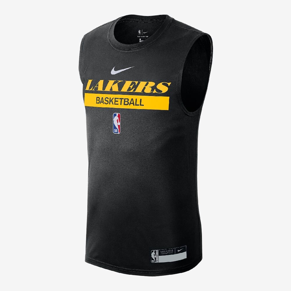 

Майка Nike Los Angeles Lakers Dri-FIT NBA Men's Quick Dry Sleeveless Training, черный/желтый/белый