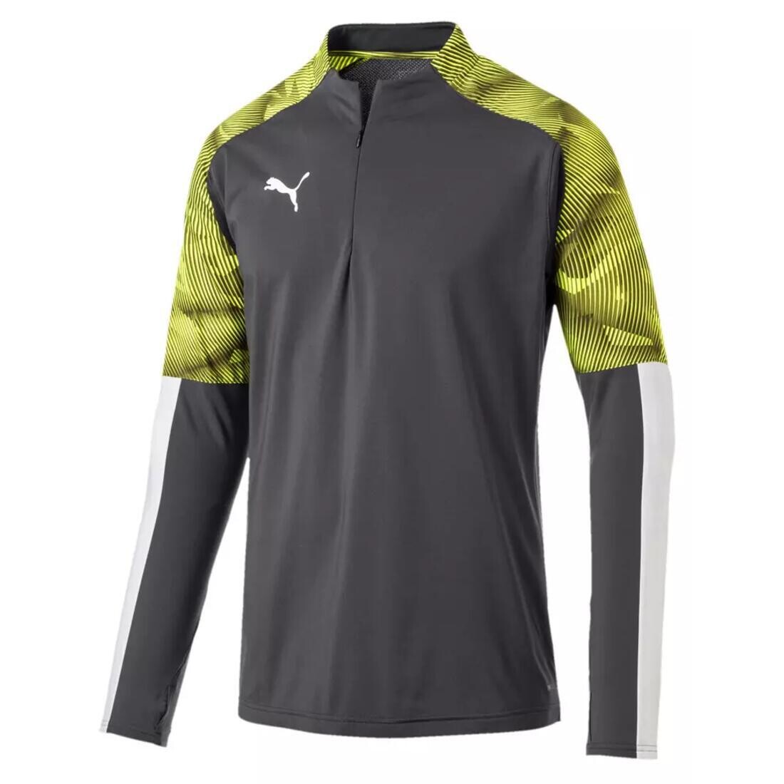 

Толстовки Cup 1/4 Zip Fleece Training Top PUMA, серый желтый