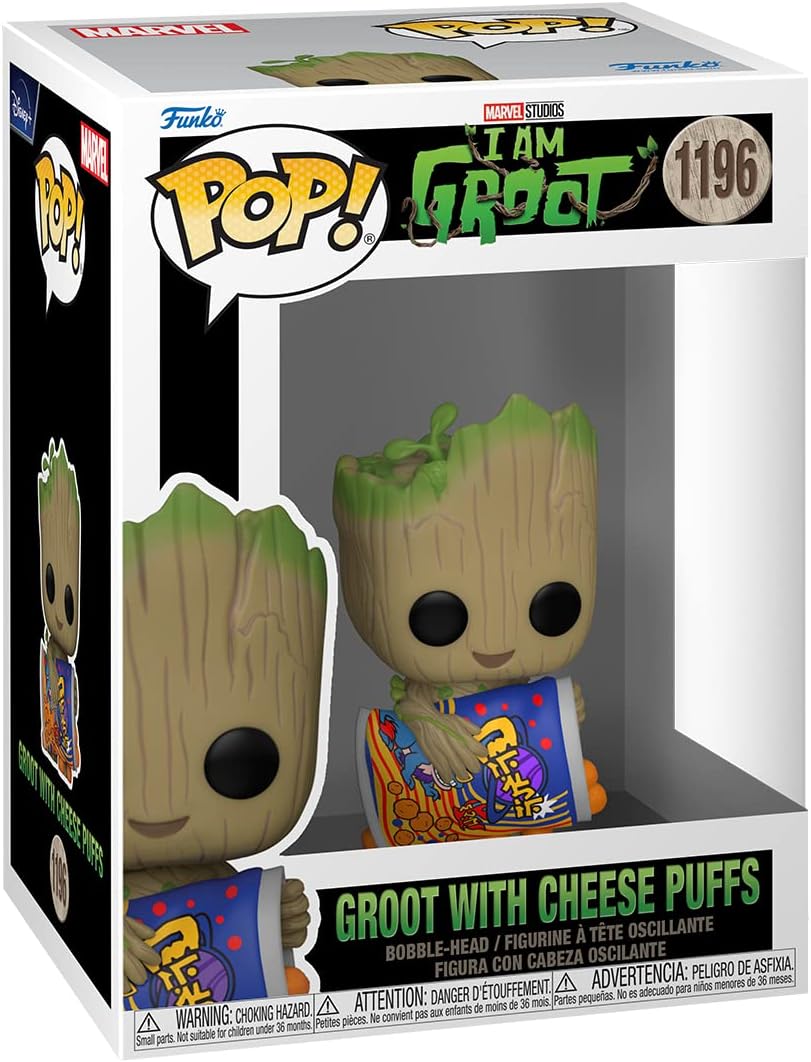 цена Funko Pop! Marvel: I Am Groot, Groot with Cheese Puffs
