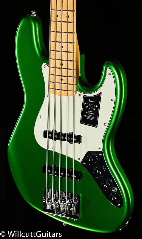 

Fender Player Plus Jazz Bass V Maple Fingerboard Cosmic Jade Bass Guitar - MX21226746-10.72 lbs