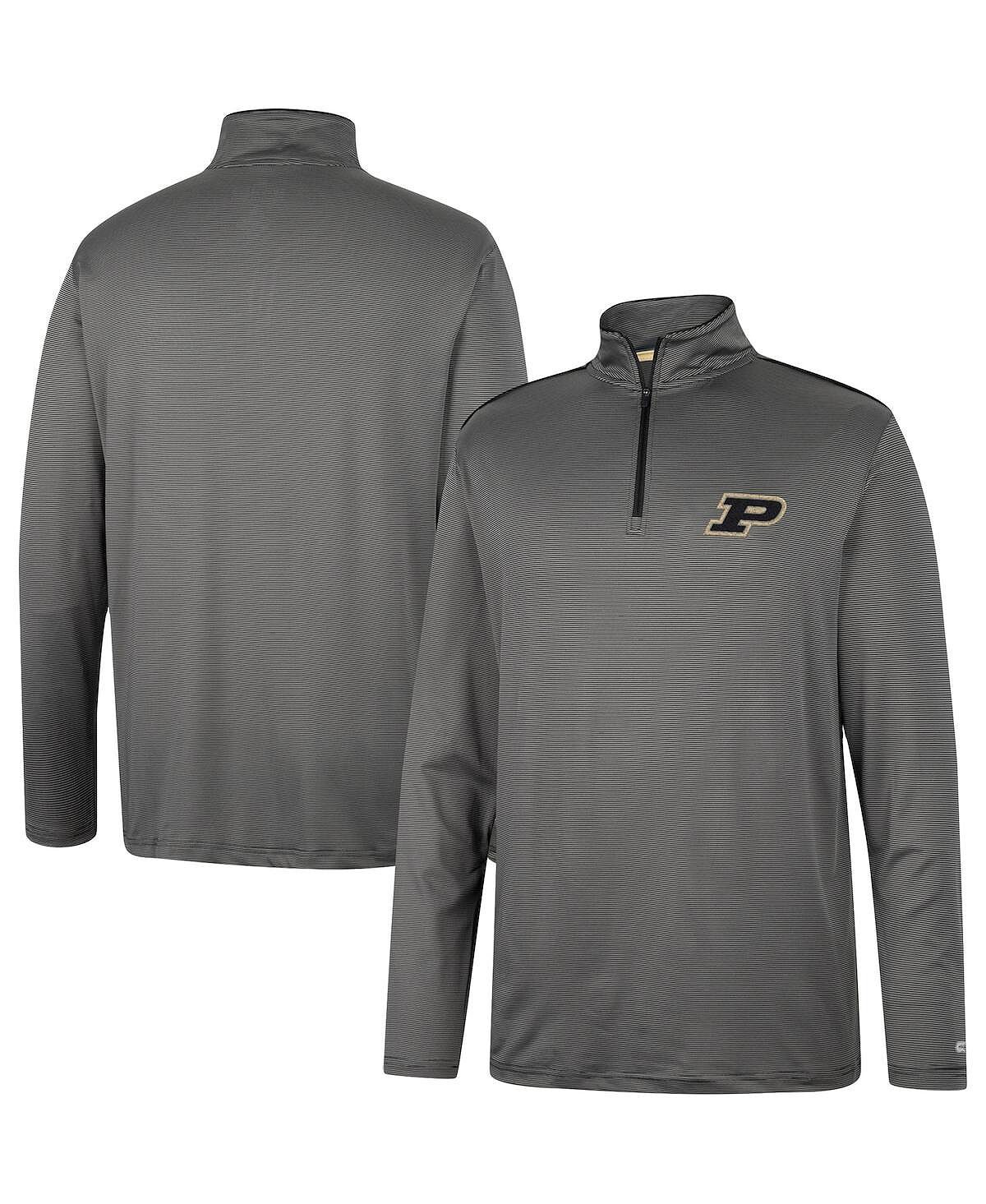 

Мужская темно-серая ветровка purdue boilermakers logo с молнией на четверть Colosseum, мульти