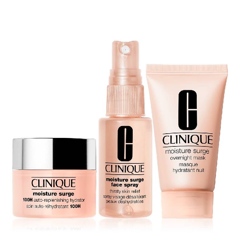 Набор для ухода за кожей Clinique Glowing Skin Essentials, розовый набор для ухода за кожей лица clinique even tone essentials set
