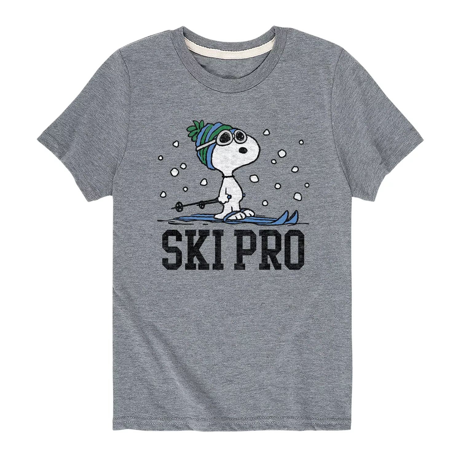 

Футболка Peanuts Snoopy Ski Pro для мальчиков 8–20 лет Licensed Character, серый