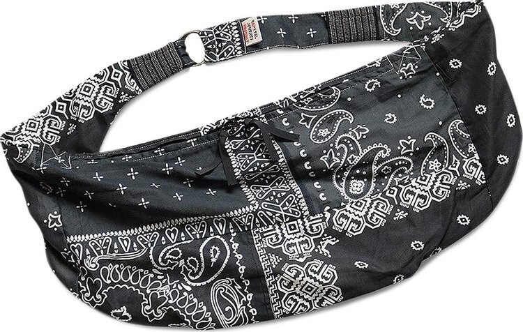 

Сумка Kapital Gauze Bandana Beach Snufkin Bag Black, черный