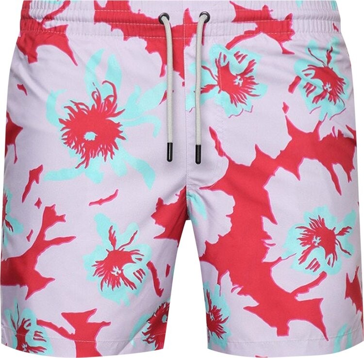

Шорты Dries Van Noten Floral Swim Shorts 'Red', красный