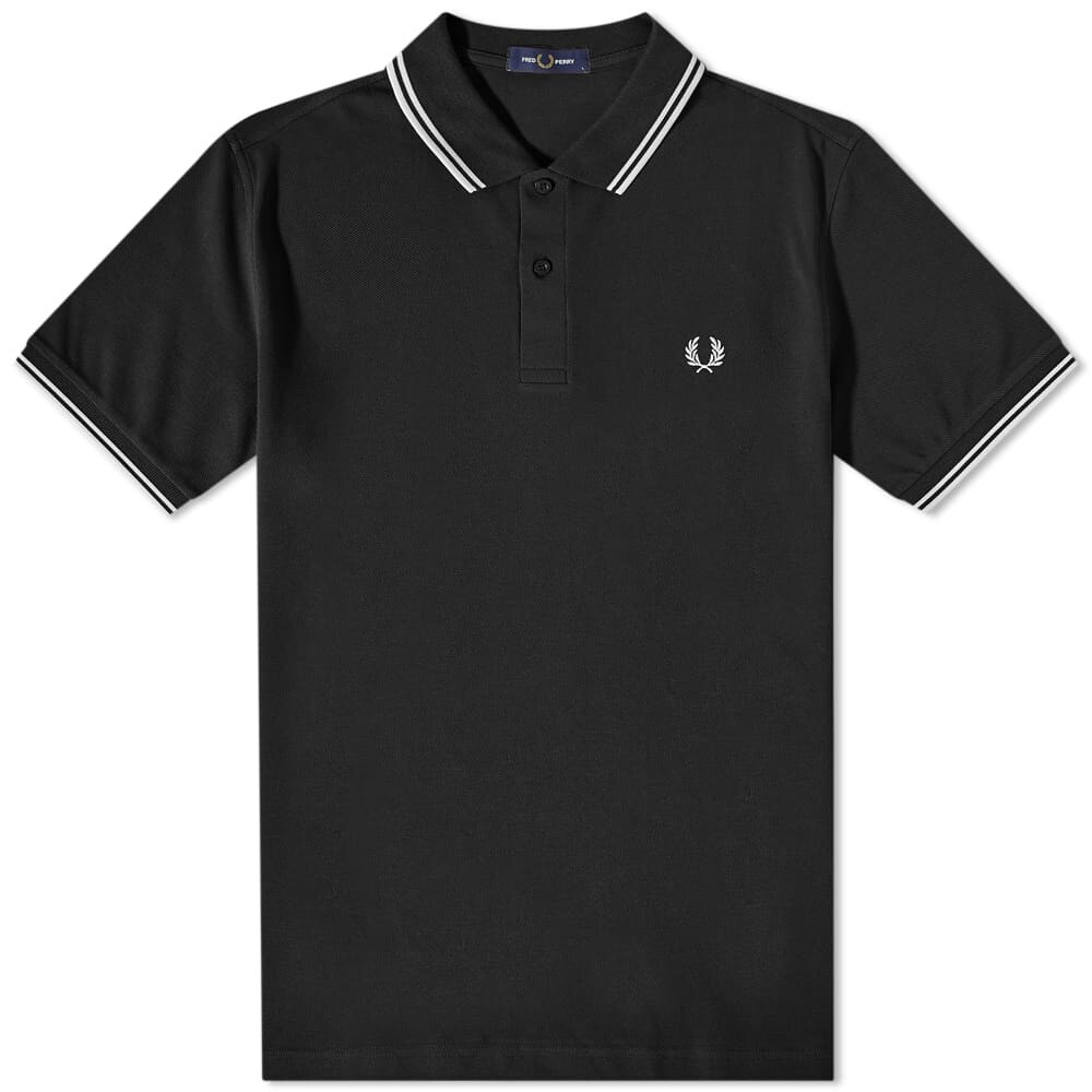 

Футболка Fred Perry Slim Fit Twin Tipped Polo, Черный