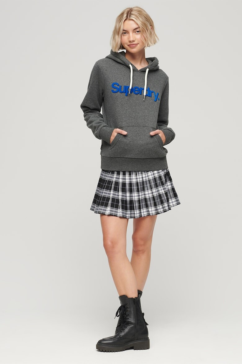 

Толстовка Core из хлопка с прорезиненным логотипом Superdry, серый