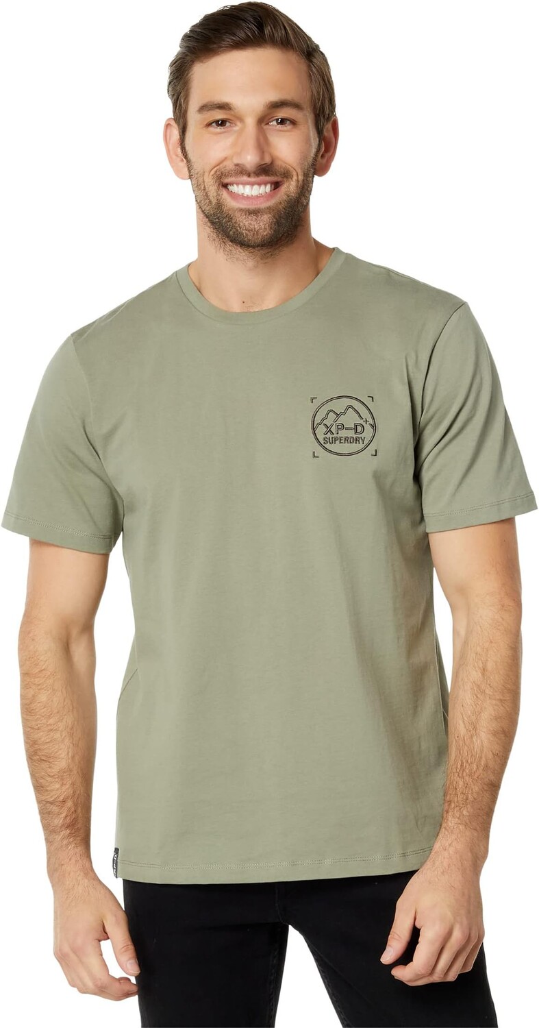 

Свободная футболка Code Xpd с вышивкой Superdry, цвет Light Khaki