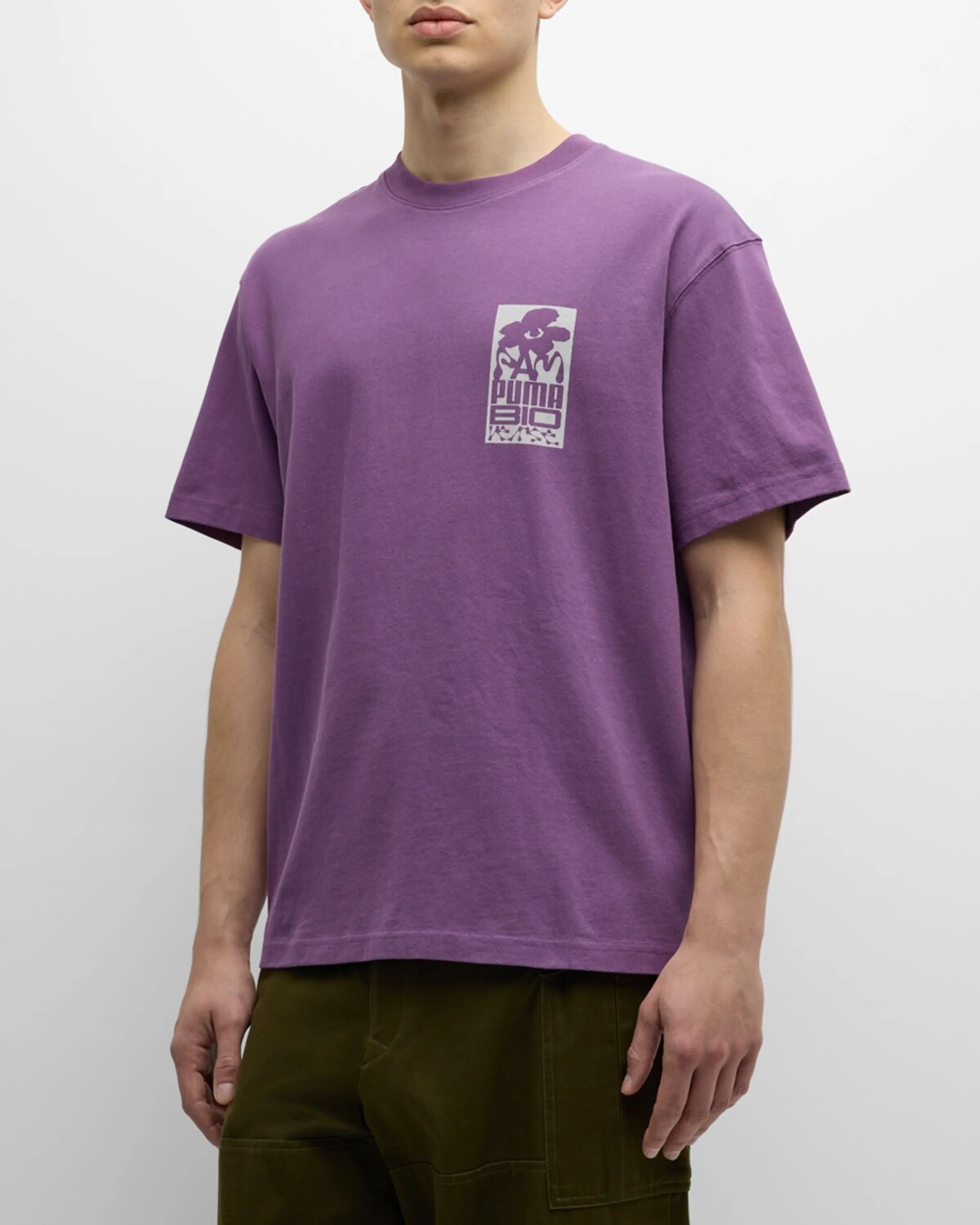 

Х П.А.М. Мужская футболка с рисунком Puma, цвет Purple