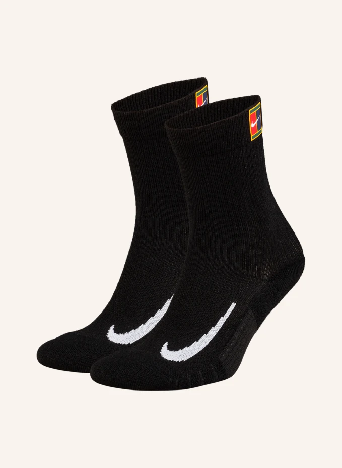 цена Комплект из 2 спортивных носков multiplier cushioned tenn Nike, черный
