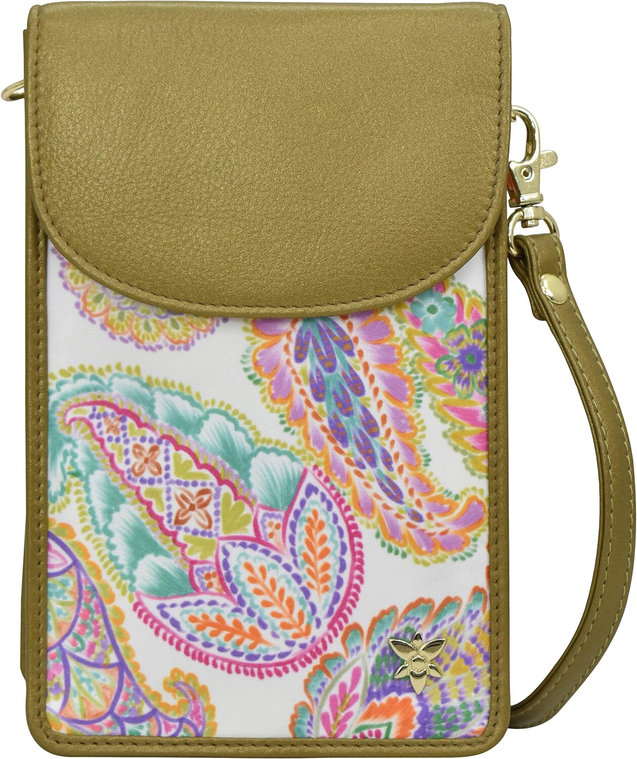 

Кошелек Anuschka Cell Phone Crossbody Wallet Printed Fabric 13005, цвет Boho Paisley