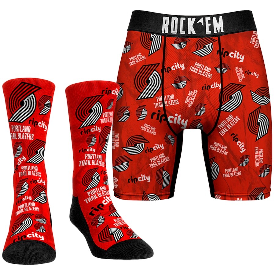 

Носки Rock Em Socks Portland Trail Blazers, красный