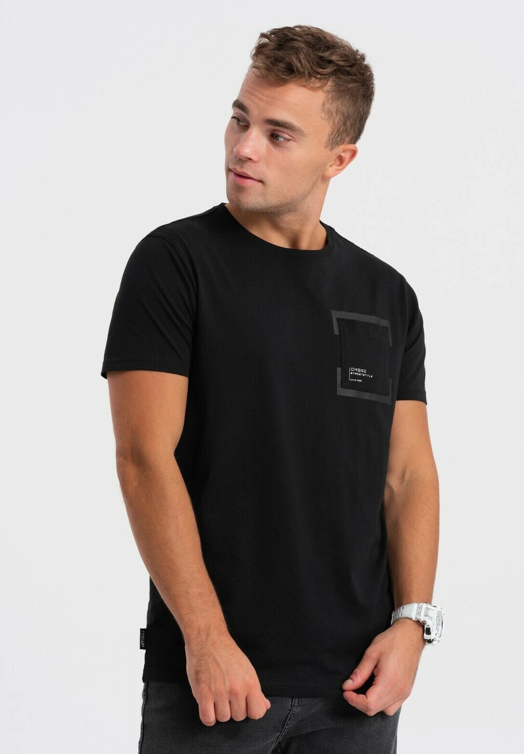 

Футболка с принтом Ombre, цвет black