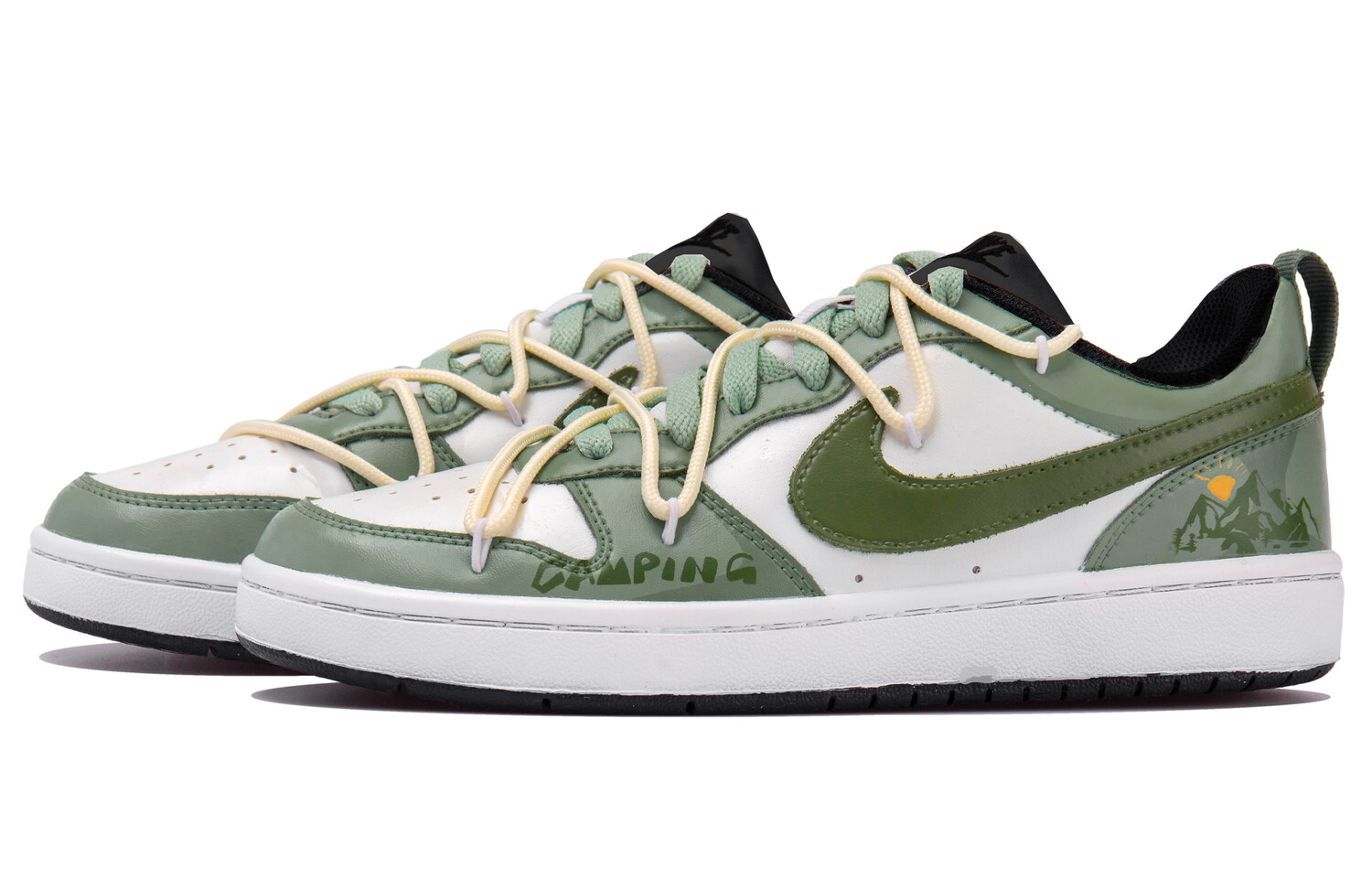 

Женские кроссовки для скейтбординга Nike Court Borough Low, White/Green