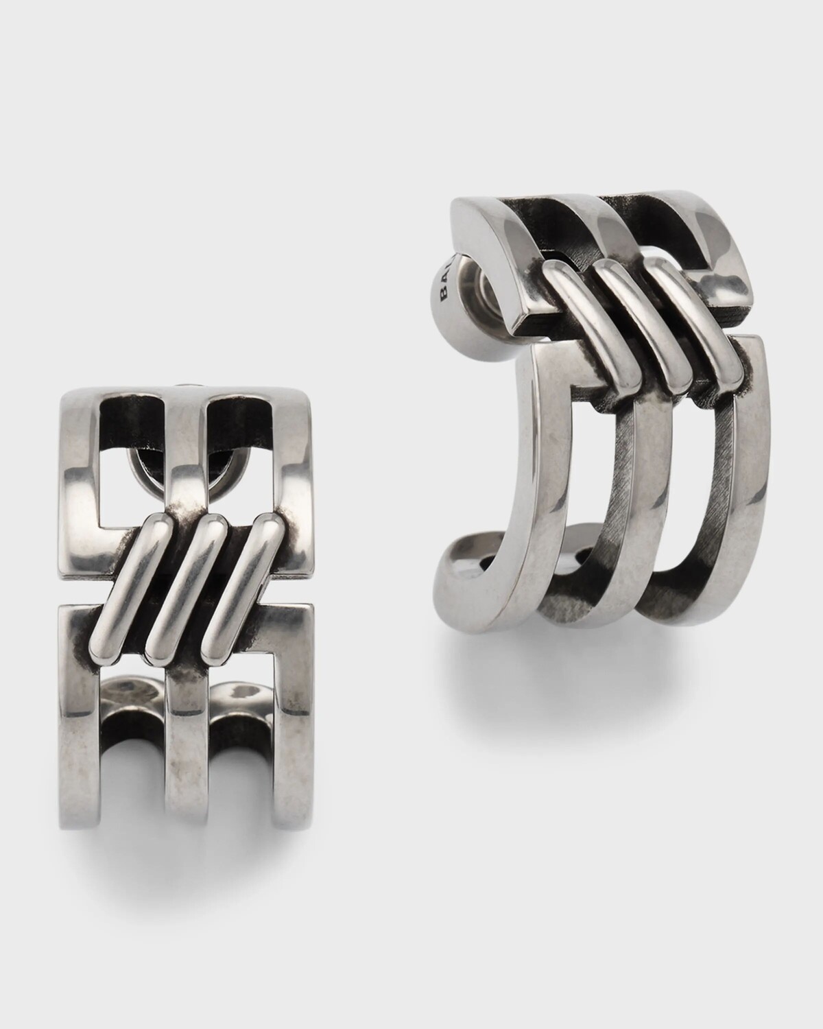 

Серьги-кольца BB Icon Balenciaga, цвет 0911 Antique Silver