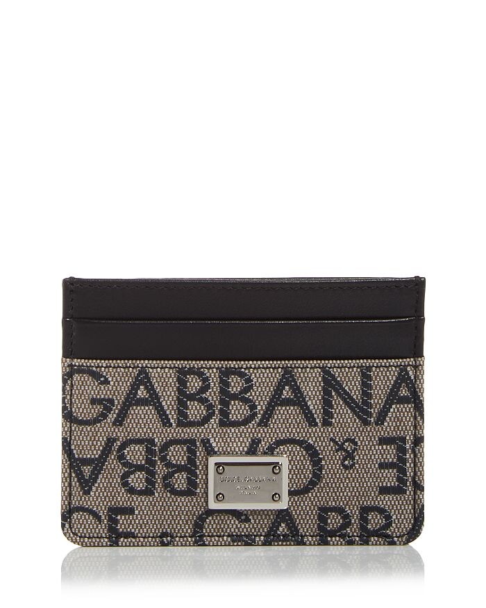 

Жаккардовый логотип и кожаный футляр для карт Dolce & Gabbana