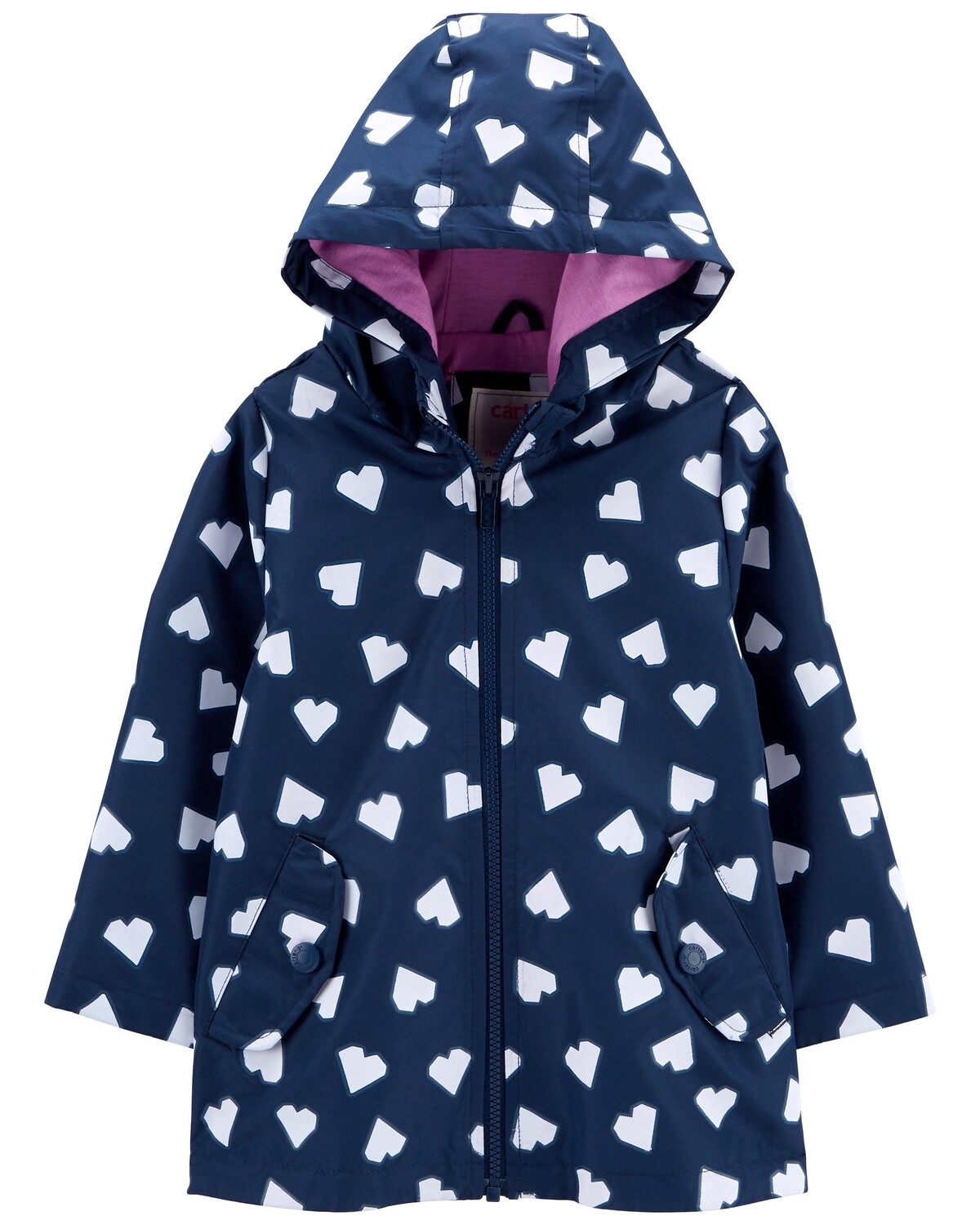 

Дождевик Baby Heart, меняющий цвет Carter's, темно-синий