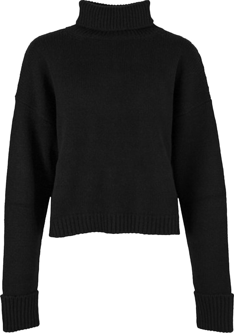 Свитер Maison Margiela Turtleneck Sweater 'Black', черный - фото