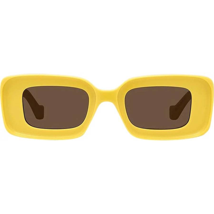 цена Солнцезащитные очки Loewe Chunky Anagram, желтый