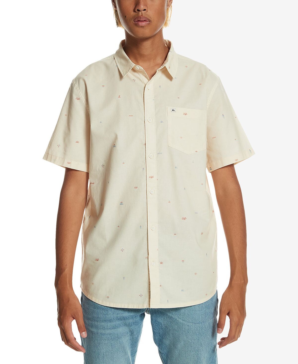 

Мужская рубашка с короткими рукавами и короткими рукавами Quiksilver, мульти