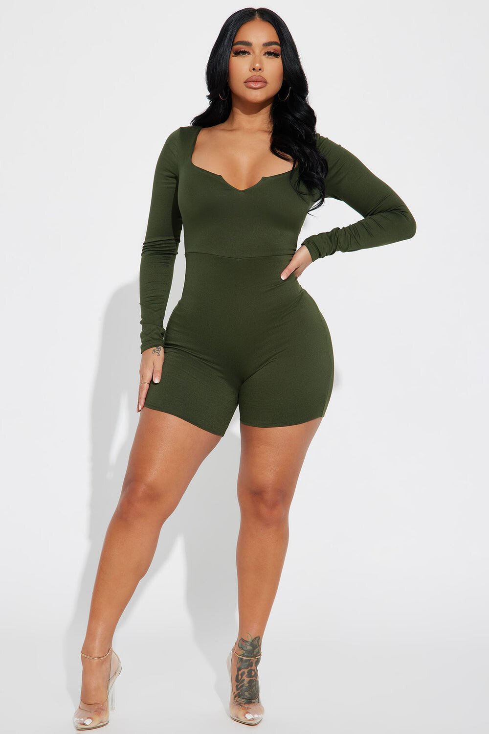 

Комбинезон Fashion Nova P8126, оливковый