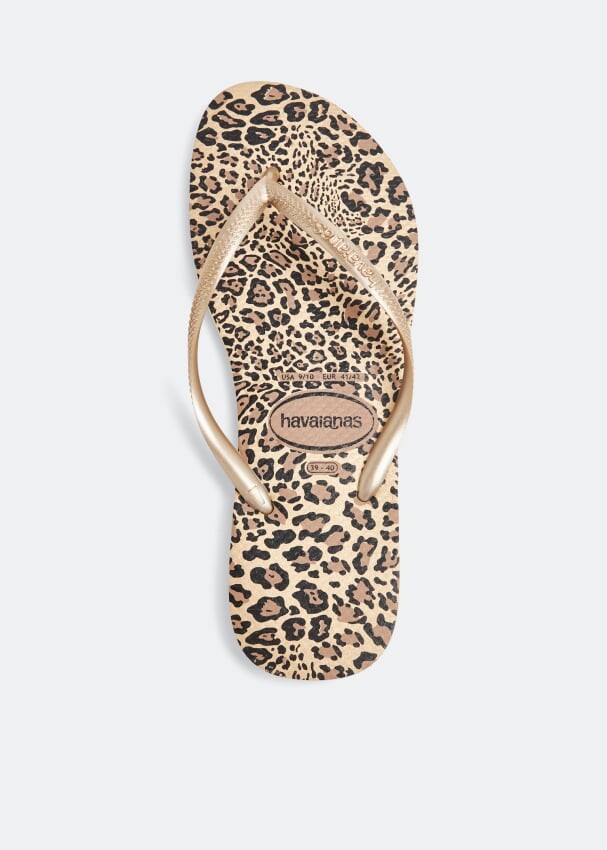 

Шлепанцы HAVAIANAS Slim animal flip flops, животный принт