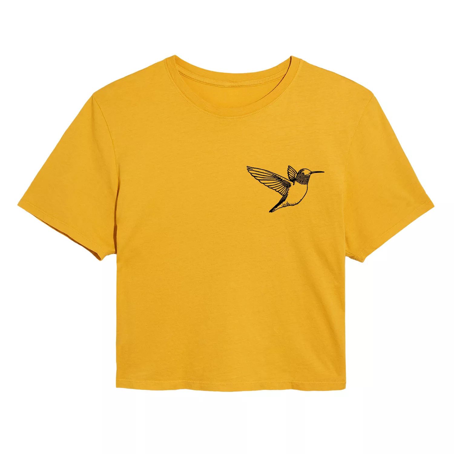 

Укороченная футболка с рисунком Hummingbird для юниоров Licensed Character, желтый