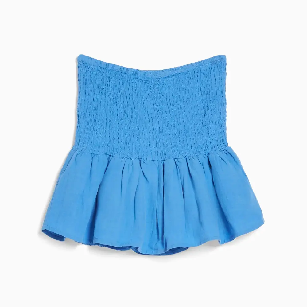 

Юбка Bershka Shirred Mini, синий