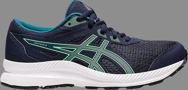 

Кроссовки contend 8 gs 'midnight new leaf' Asics, синий