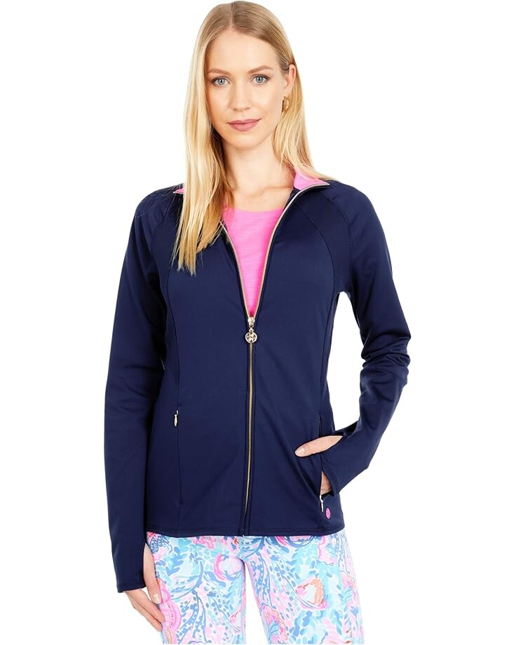 

Куртка Lilly Pulitzer Tennison Jacket UPF 50+, цвет True Navy