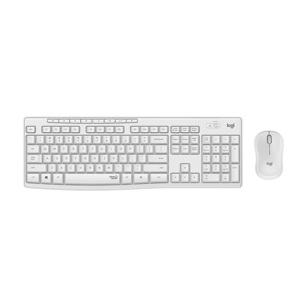 Комплект периферии Logitech MK295 (клавиатура + мышь), белый цена и фото