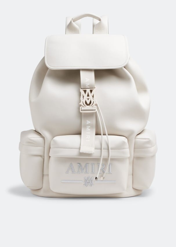 

Рюкзак AMIRI Logo embroidered rucksack, белый