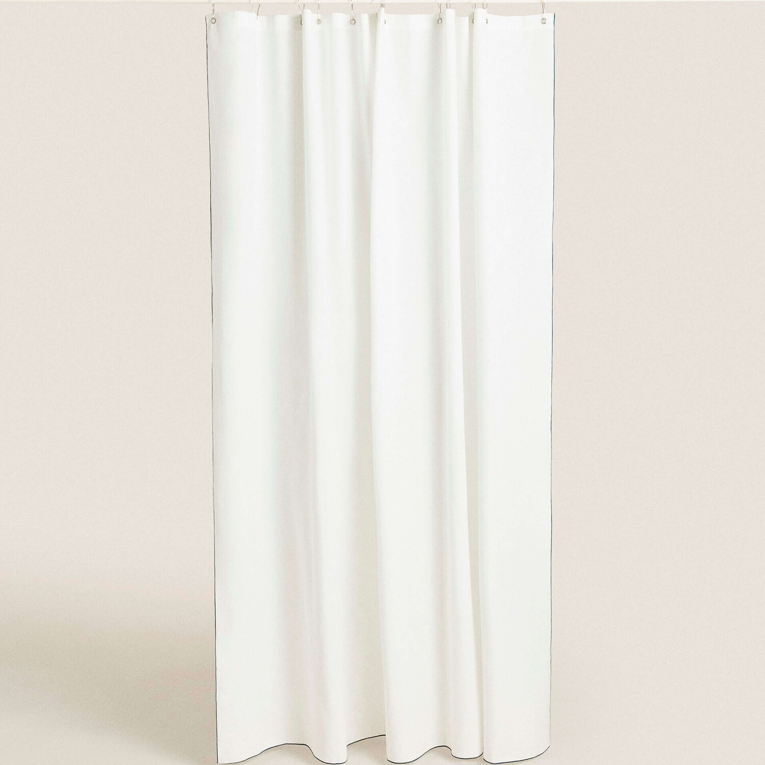 

Занавеска для душа Zara Home Overlock Shower, белый/синий