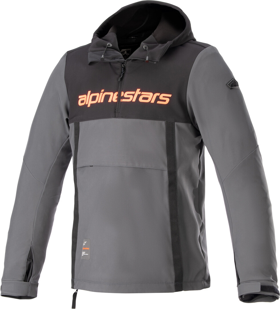 

Мотоциклетная текстильная куртка Alpinestars Sherpa, черный/серый/красный