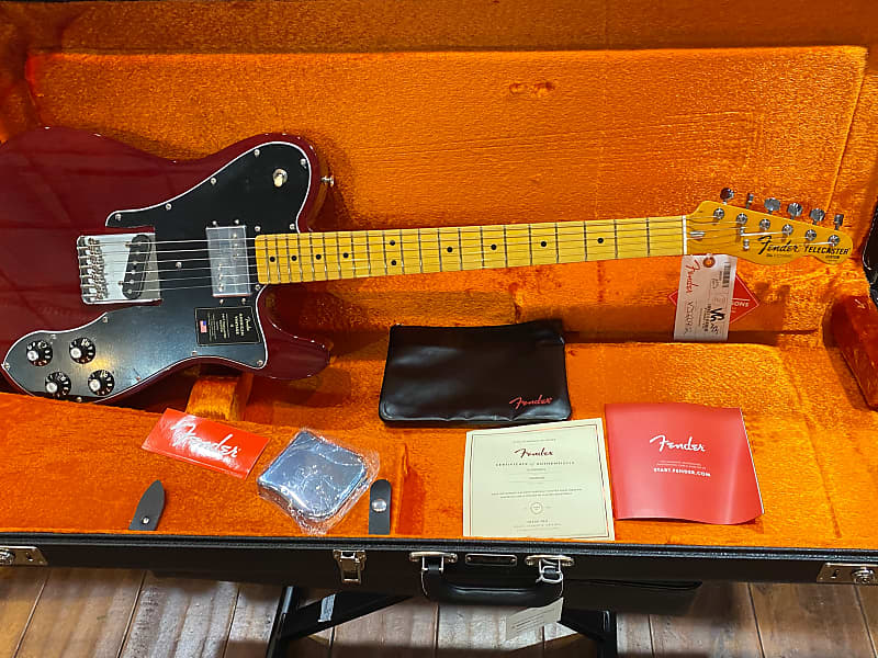 Fender American Vintage II '77 Telecaster Custom Maple Fretboard 2022 Wine #VS220402 7lbs, 11.3oz American Vintage II '77 Telecaster Custom with Maple Fretboard электрогитара suhr custom classic s antique with 2 humbuckers in lake placid blue with roasted maple fretboard