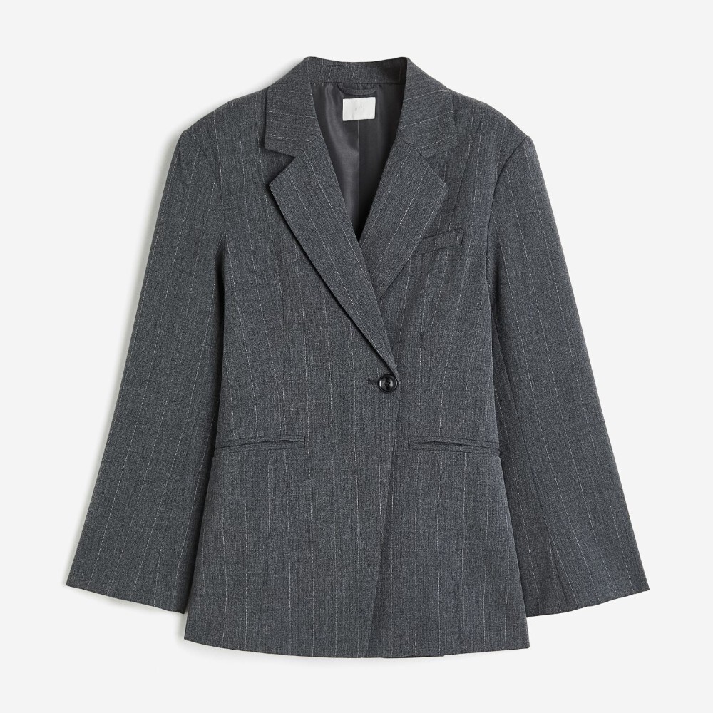 

Пиджак H&M Double-breasted, серый