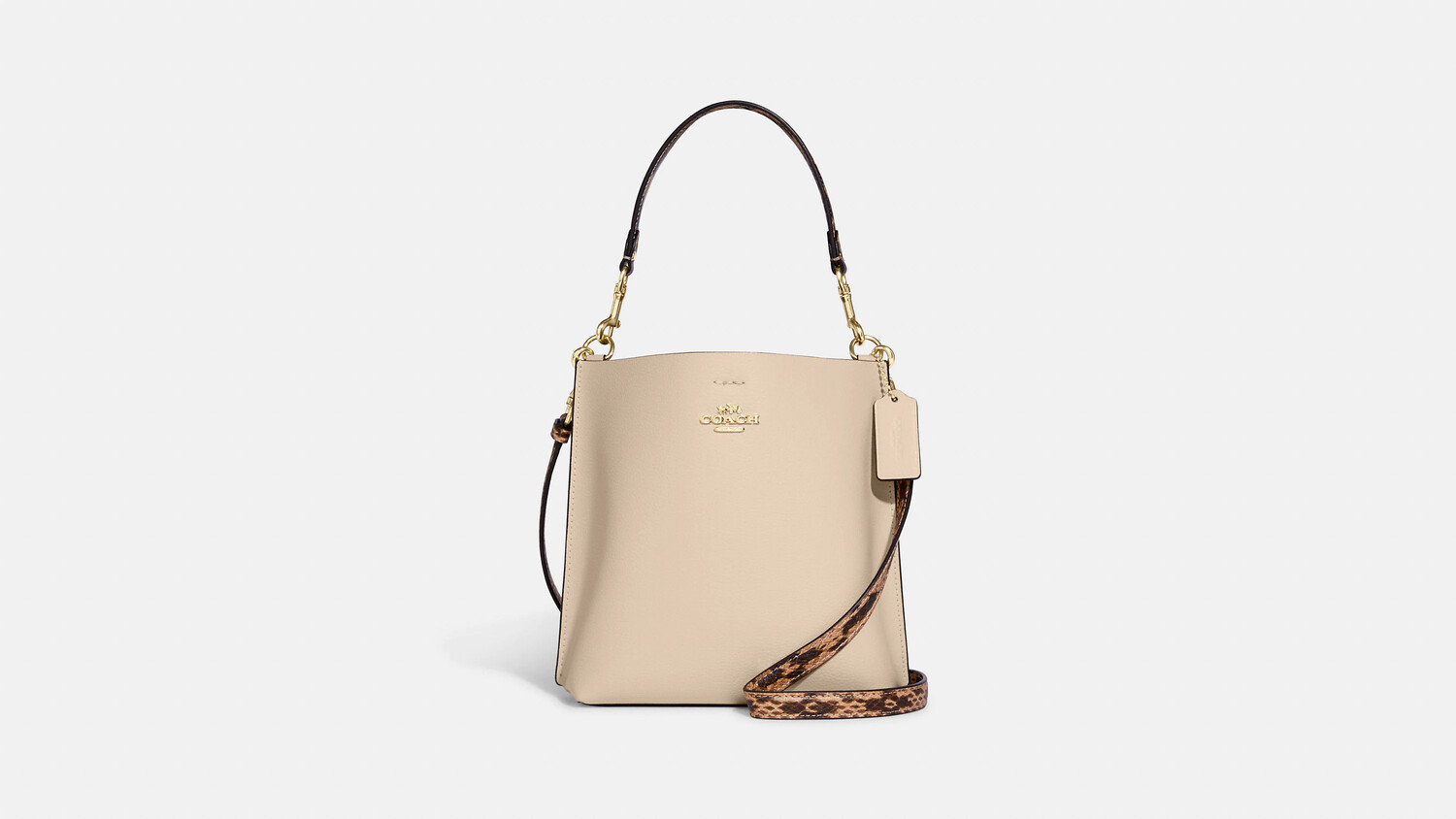 Сумка Coach Mollie Bucket 22, слоновая кость