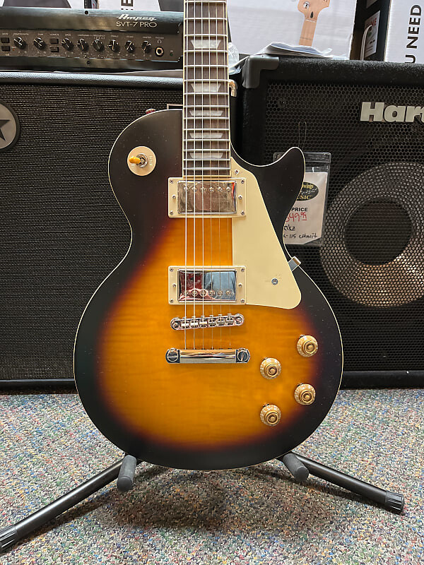 

Epiphone 1959 Les Paul Standard Aged Dark Burst в футляре