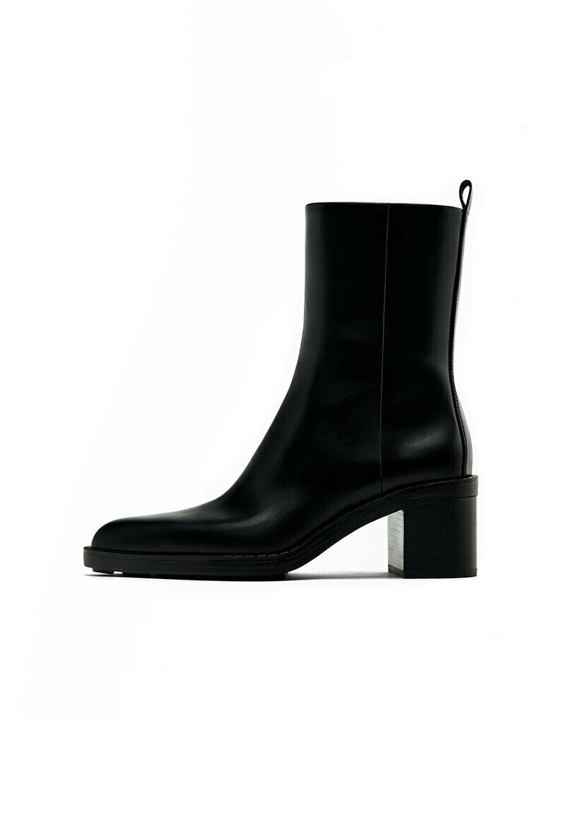 

Классические ботильоны Massimo Dutti CHUNKY HEEL, черный