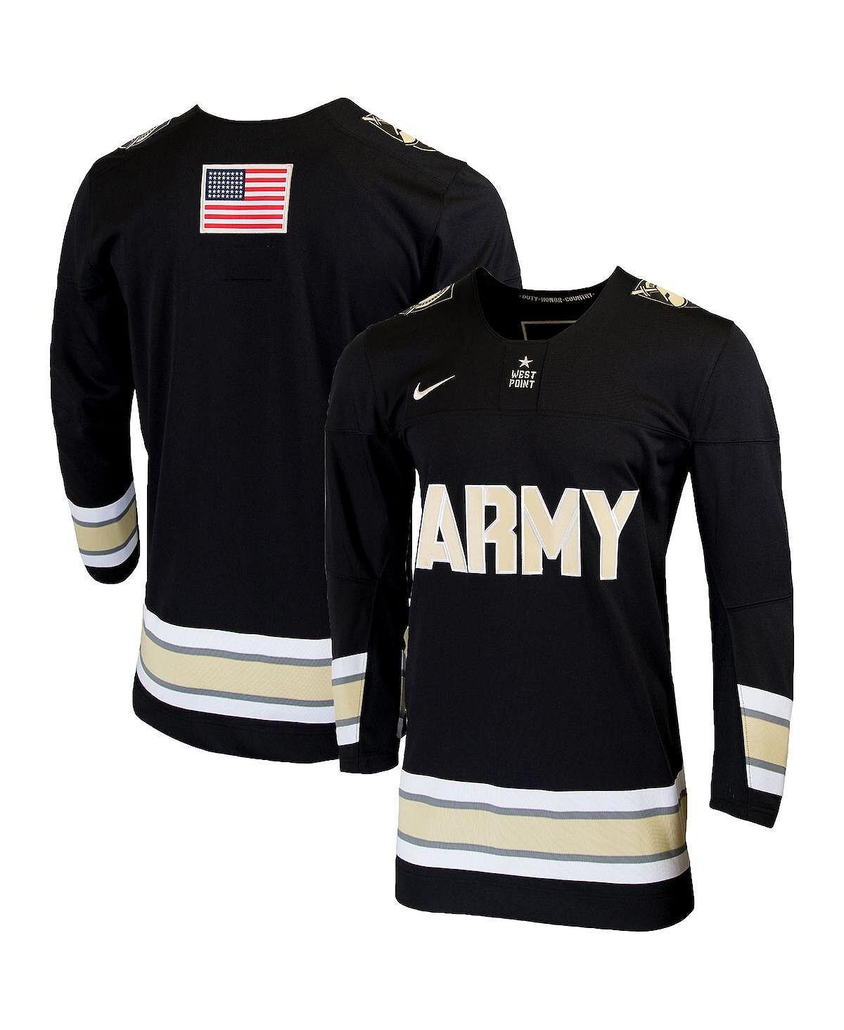

Футболка Nike Men's Black Army Black Knights College Hockey, черный