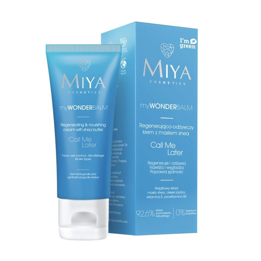 

Miya Cosmetics My Wonder Balm Call Me Later регенерирующий и питательный крем для лица с маслом ши 75мл