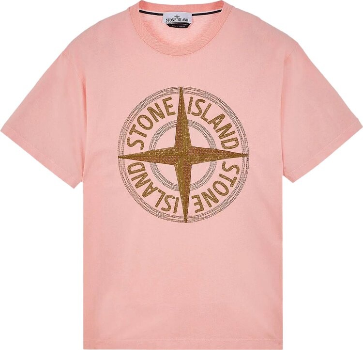 

Футболка Stone Island Short-Sleeve T-Shirt Pink, розовый
