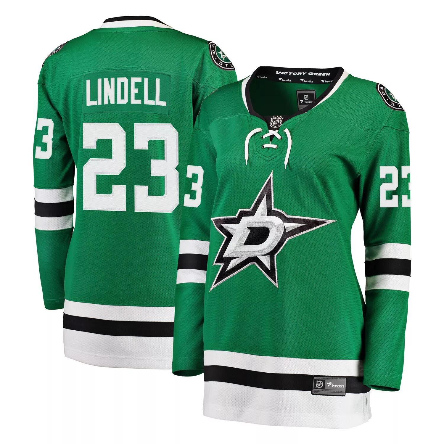 

Женская джерси с логотипом Esa Lindell Kelly Green Dallas Stars для игроков отколовшейся команды Fanatics Fanatics