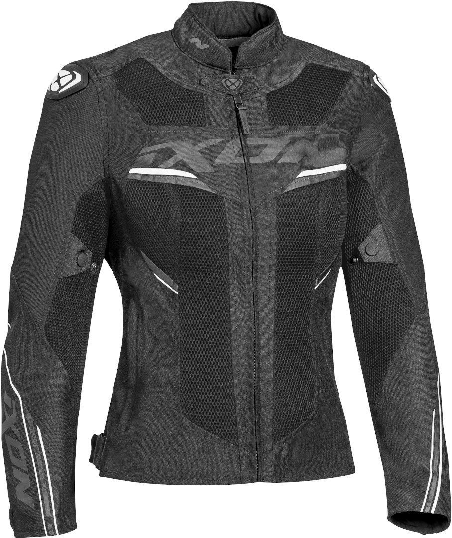 Куртка Ixon Draco для женщин для мотоцикла Текстильная, черно-белая