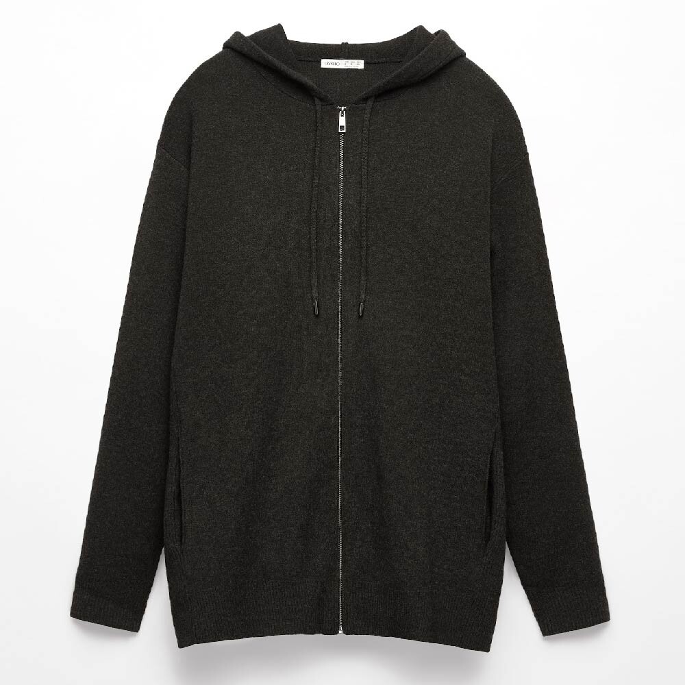 

Толстовка Oysho Long Hooded, черный