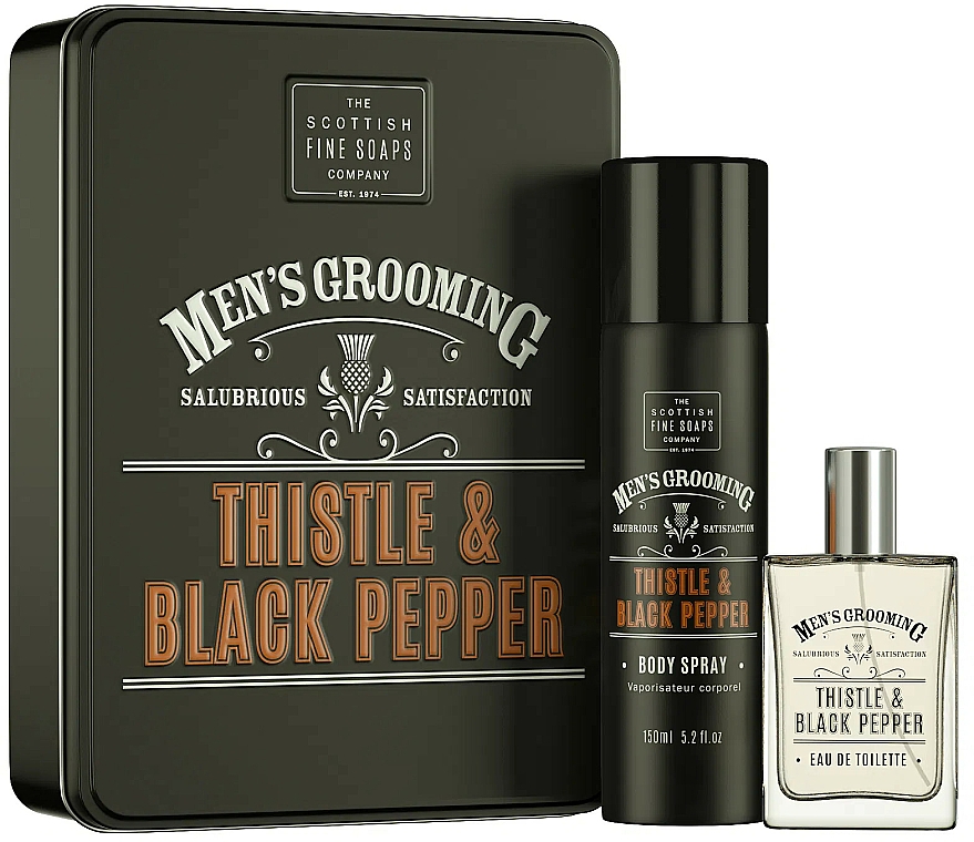 цена Парфюмерный набор Scottish Fine Soaps Men’s Grooming Thistle & Black Pepper