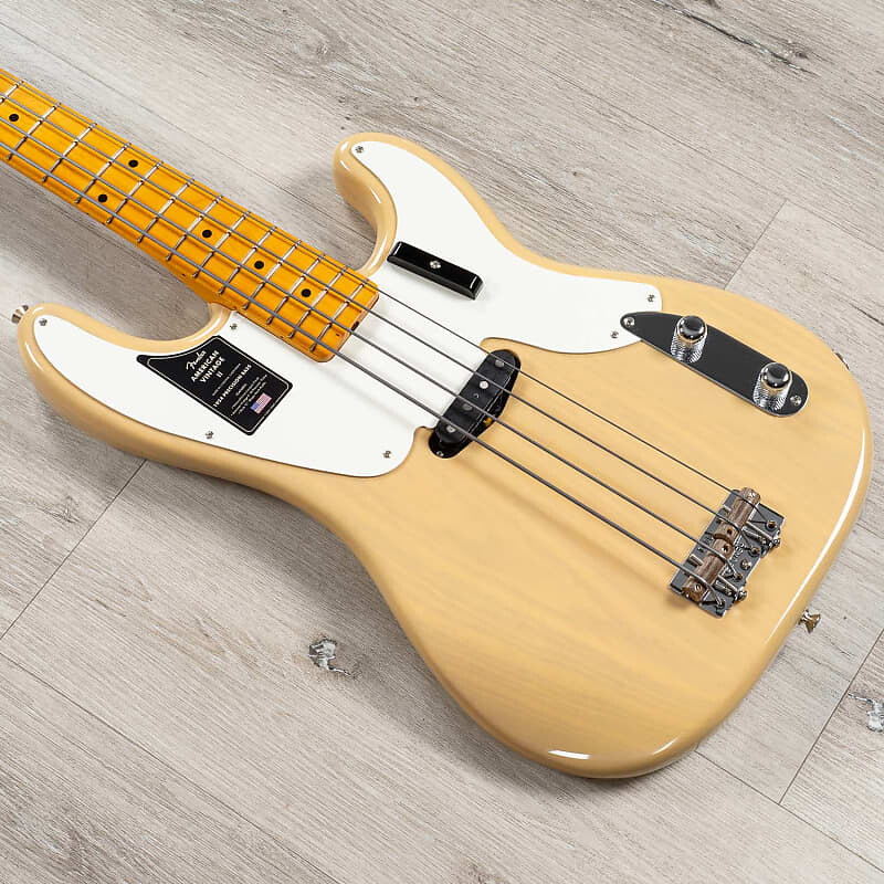 

Fender American Vintage II 1954 Precision Bass, кленовый гриф, винтажная блондинка 0190152807